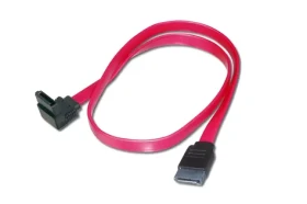 Digitus SATA II/III / SATA kabel / 90° lomený - rovný konektor / 0,5 m (AK-400104-005-R)