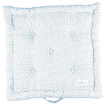 GREEN GATE Prošívaný podsedák Narina Pale Blue 50 x 50 cm, modrá barva, textil