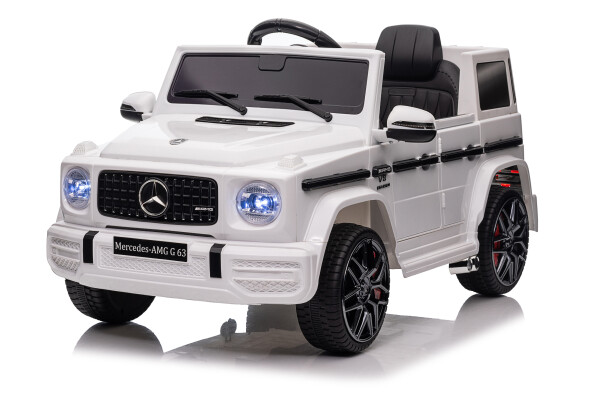Mamido Dětské elektrické autíčko Mercedes Benz G63 cabrio EVA kola bílé