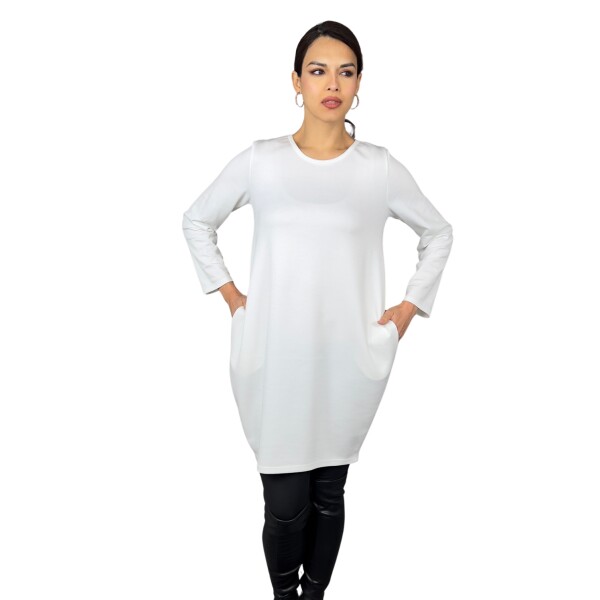 HOSH Dámské šaty Kelis Velikost: UNI, Barva: Bílá