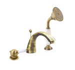 RAV Slezák - LABE - Vanová baterie 3-otvorová, Stará mosaz (Bronz), 1/2" L569.5SSM