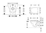 HANSGROHE - GladeLake S Závěsné WC se sedátkem, AquaChannel Flush, Rimless, EcoSmart, bílá 60201450