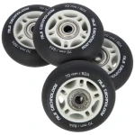 NILS Extreme PU 70x24 82A Matná kolečka s ložisky ABEC 9 černá 4 ks (5907695544435)