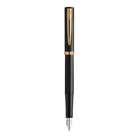 Waterman IMPRESSION černá GT F / Plnicí pero / Jemný hrot / Nerezová ocel / Dárková krabička (2225499)