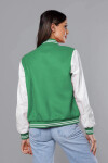 Zelená dámská bunda typu bomber (16M9067-236) odstíny zelené XXL (44)