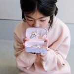 MIMI & LULA Dětská šperkovnice Purple Mini, fialová barva, papír, textil