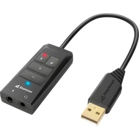 Sharkoon SB2 černá / externí zvuková karta / USB / 70kHz / 7.1 (4044951034215)