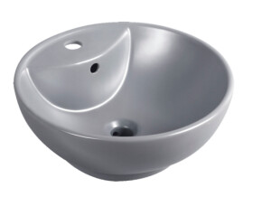 KERRA - Umývadlo na desku KR-191 šedé polomatné 5907548113498