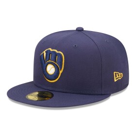 New Era Pánská kšiltovka Milwaukee Brewers MLB Authentic 59FIFTY Fitted Home Velikost: 7 1/8