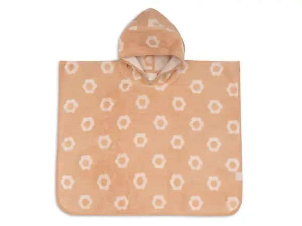 Jollein Osuška pončo Jacquard Flower / 62 × 65 cm / od 12 měsíců do 3 let (533-550-68168)