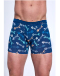 Cornette Tattoo 280/247 Fishbone boxerky S-2XL modrá S
