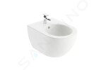 RAVAK - Chrome Závěsný bidet 360x510 mm, otvor pro baterii, bílá X01517