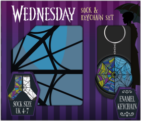 Wednesday dárkový set klíčenka a ponožky - EPEE