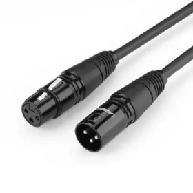 Ugreen AV130 66718 audio kabel XLR (F) - XLR (M) černá / Prodlužovací kabel pro mikrofon/zesilovač / 3m (av130)
