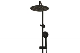 OLSEN SPA - Termostatický nástěnný set NAUPLIOS 250 BLACK BAPG2111A2B