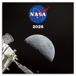 Nástěnný poznámkový kalendář 2026 NOTIQUE - NASA, 30 x 30 cm
