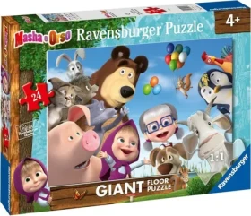 RAVENSBURGER Podlahové puzzle Máša a medvěd