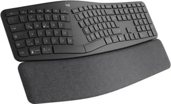Logitech ERGO K860 UK černá / bezdrátová klávesnice / ergonomická / Bluetooth / 2.4 GHz / UK layout (920-010107)