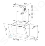 FRANKE - Smart Odsavač par FPJ 915 V BK/DG A, šířka 90 cm, černé sklo/šedá grafika 330.0573.295