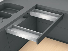 Blum K-BLUM Legrabox M 650mm/70 kg, Blumotion/TOB, karbon černý, dřez :: vrut, dřez (499329)