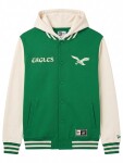 New Era Pánská bunda Philadelphia Eagles NFL Letterman Hooded Velikost: M