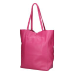 Luxusní dámská kožená kabelka Jane, fuchsiová