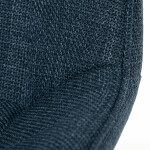 Židle jídelní, modrá látka, nohy černý kov