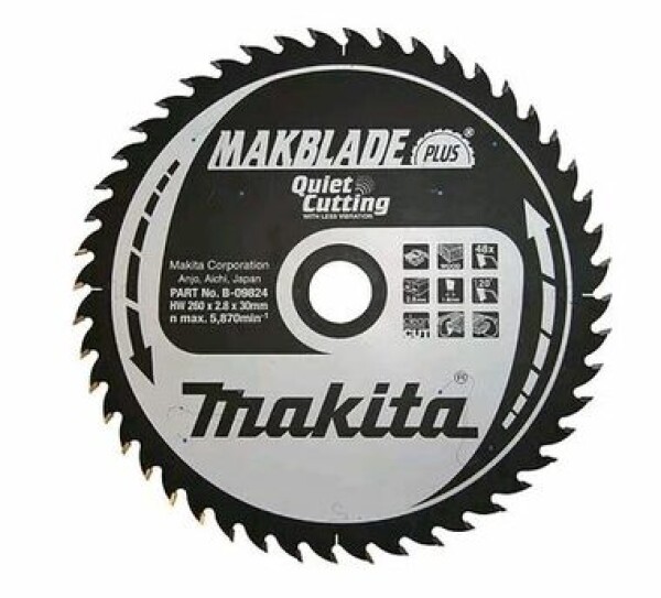 Makita Pilový kotouč na dřevo B-08785 MAKBLADE PLUS, 305x30mm, 80 zubů, do pokosové a stolní pily