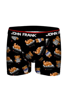 Pánské boxerky John Frank JFBD349 Černá