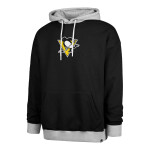 47 Brand Pánská mikina Pittsburgh Penguins MLB ’47 Patch DROP SHOULDER Hood Velikost: 2XL