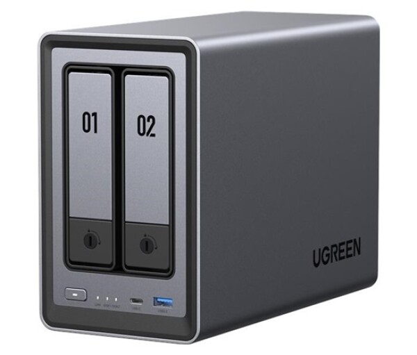 UGREEN NASync DXP2800 (4C/IntelN100/3,4GHz/8GBRAM/2xSATA/2xM.2/1x2,5GbE/2xUSB2.0/2xUSB3.2/1xUSB-C/HDMI) EDF_1146184