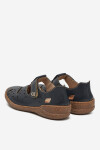 Polobotky Rieker 54555-14 Přírodní kůže (useň) - Lícová