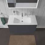 DURAVIT - L-Cube Umyvadlová skříňka 55x102x48 cm, 2 zásuvky, grafit mat LC624204949