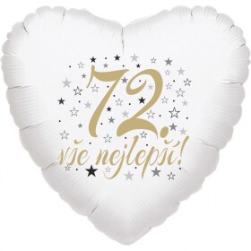 72. narozeniny balónek srdce Balonky.cz 72. narozeniny balónek srdce Balonky.cz