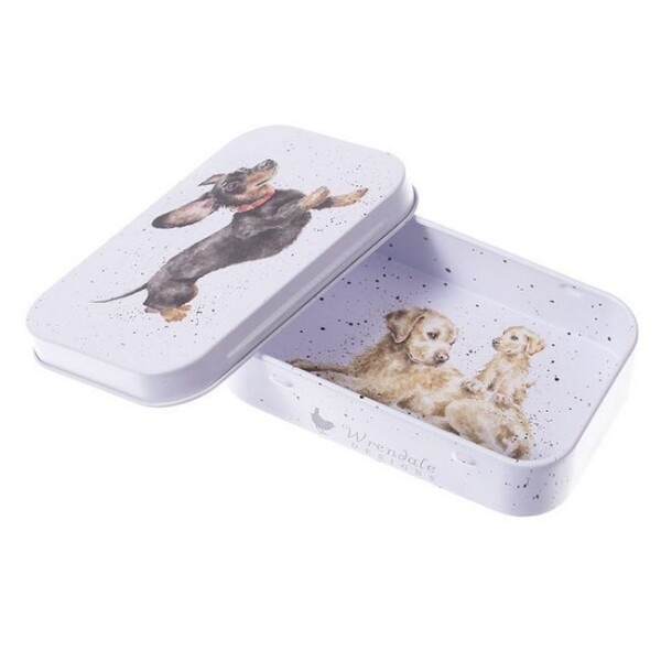 Plechová krabička na drobnosti Wrendale Designs That Friday Feeling - Jezevčík