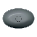 OMNIRES - SHELL M+ umyvalo na desku, 50 x 32 cm, ash grey mat SHELL500UNAG