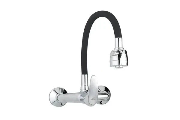 JB Sanitary Nástěnná baterie SLIM, rozteč 150 mm, černé flexi ramínko A10 38 95