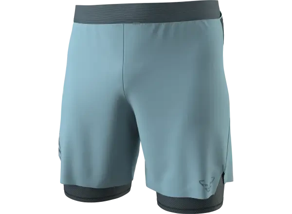 Dynafit Alpine Pro 2v1 pánské běžecké kraťasy Smoke Blue vel. XL