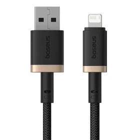 Baseus Dura (P10377801U01-00) Rychlonabíjecí kabel USB-A/Lightning 2.4A 1m černo-zlatá (P10377801U01-00)