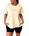 Dámské triko Calvin Klein QS7593100 RELAXED TEE žluté