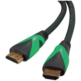 Roline green HDMI kabel Zástrčka HDMI-A, Zástrčka HDMI-A 1 m černá 11.44.6010 Ultra HD (8K), bez halogenů, krytí TPE HDMI kabel
