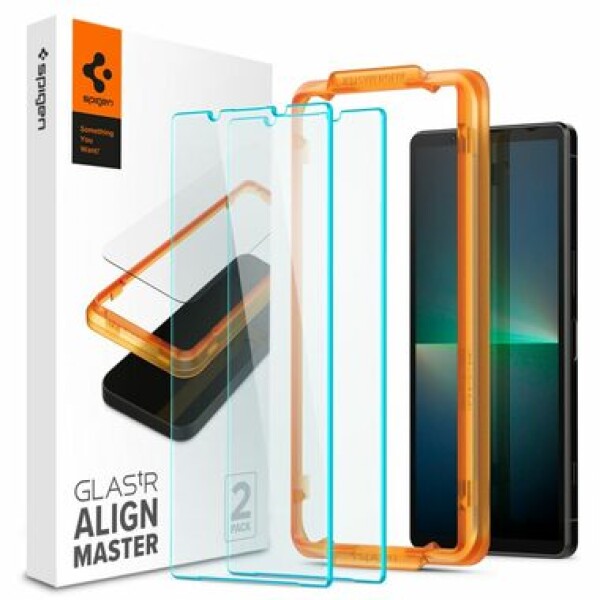 Spigen Glass AlignMaster 2 Pack ochranné sklo pro Sony Xperia 5V / 2 ks (AGL07137)