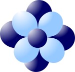 Balónky kytka night blue-sky blue balonky.cz Balónky kytka night blue-sky blue balonky.cz