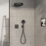 HANSGROHE - ShowerSelect Comfort Termostatická baterie pod omítku, pro 2 spotřebiče, kartáčovaný černý chrom 15583340