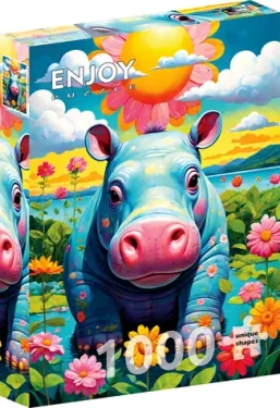 ENJOY Puzzle Sluníčkový hrošík