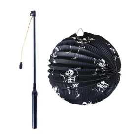 Rappa Lampión Halloween kostra 25 cm se svítící hůlkou 50 cm