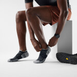 Unisex merino turistické ponožky SMARTWOOL Hike Targeted Cushion Low Ankle Socks, Black velikost: 38-41 (M)