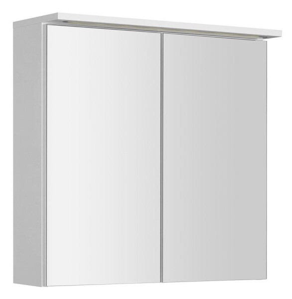 AQUALINE - KAWA STRIP galerka s LED osvětlením 70x70x22cm, bílá WGL70S