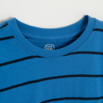 Pruhované tričko s dlouhým rukávem -modré - 92 STRIPES