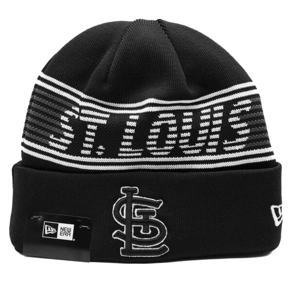 New Era Pánská zimní čepice St. Louis Cardinals MLB Black Colorway 2024 Clubhouse Beanie